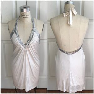 BCBGMaxAzria Dress + Sequin Halter